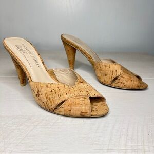 Donald Pliner Feigel Cork Mule Heels